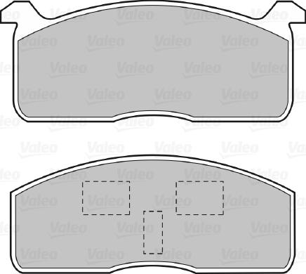 Valeo 598614 - Тормозные колодки, дисковые, комплект autospares.lv