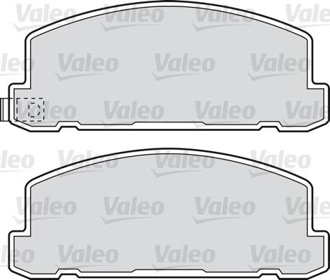 Valeo 598615 - Тормозные колодки, дисковые, комплект autospares.lv