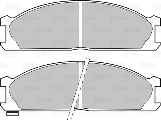 Valeo 670618 - Тормозные колодки, дисковые, комплект autospares.lv