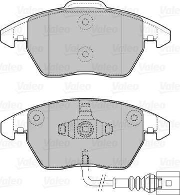 Valeo 598635 - Тормозные колодки, дисковые, комплект autospares.lv