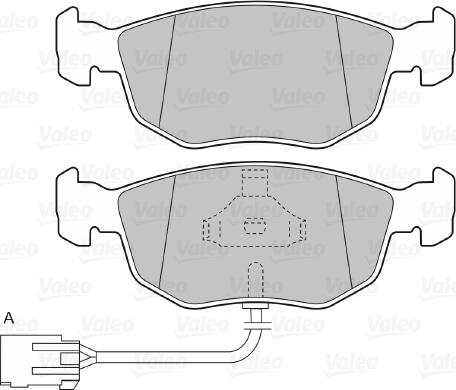 Valeo 598630 - Тормозные колодки, дисковые, комплект autospares.lv