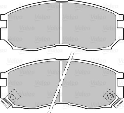 Valeo 598625 - Тормозные колодки, дисковые, комплект autospares.lv