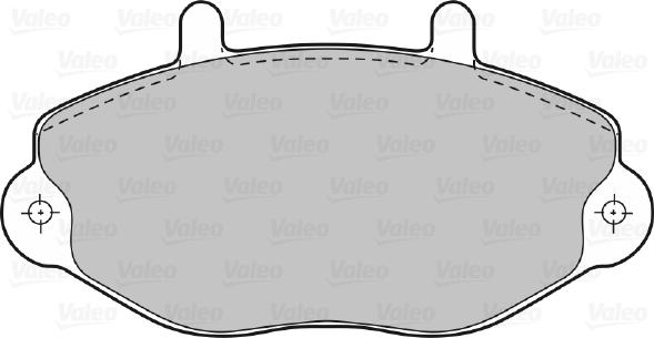 Valeo 598037 - Тормозные колодки, дисковые, комплект autospares.lv