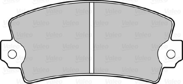 Valeo 670085 - Тормозные колодки, дисковые, комплект autospares.lv