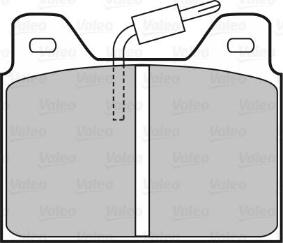 Valeo 598193 - Тормозные колодки, дисковые, комплект autospares.lv