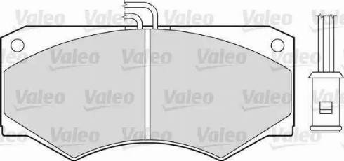 Valeo 598140 - Тормозные колодки, дисковые, комплект autospares.lv