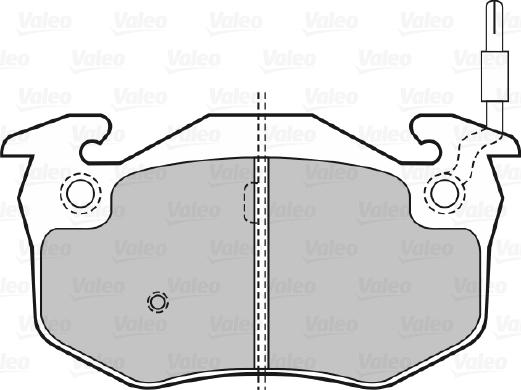 Valeo 598151 - Тормозные колодки, дисковые, комплект autospares.lv