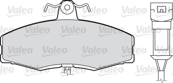 Valeo 598169 - Тормозные колодки, дисковые, комплект autospares.lv