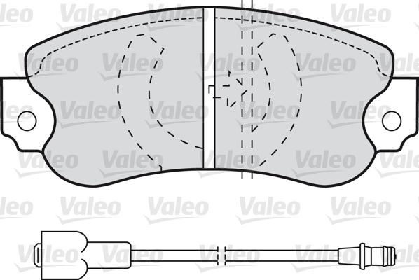 Valeo 598162 - Тормозные колодки, дисковые, комплект autospares.lv