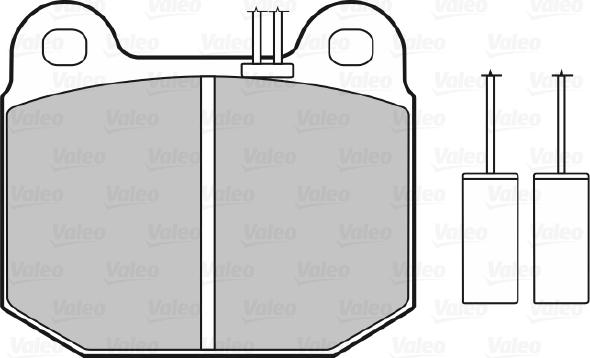 Valeo 598115 - Тормозные колодки, дисковые, комплект autospares.lv