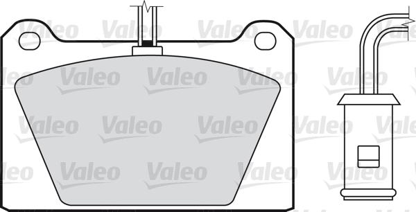 Valeo 598116 - Тормозные колодки, дисковые, комплект autospares.lv