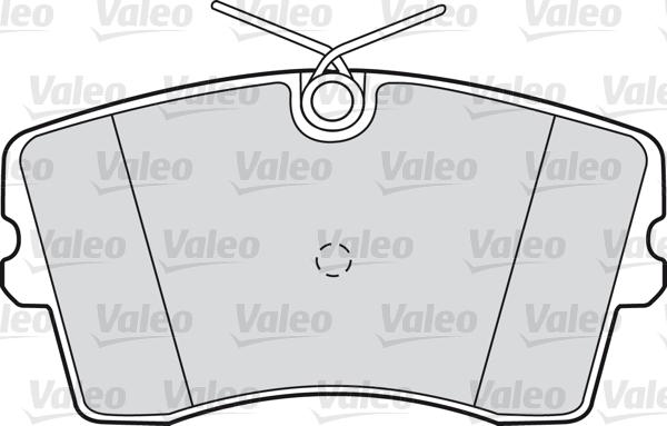 Valeo 598186 - Тормозные колодки, дисковые, комплект autospares.lv