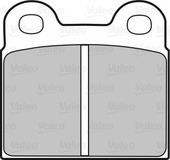 Valeo 598187 - Тормозные колодки, дисковые, комплект autospares.lv