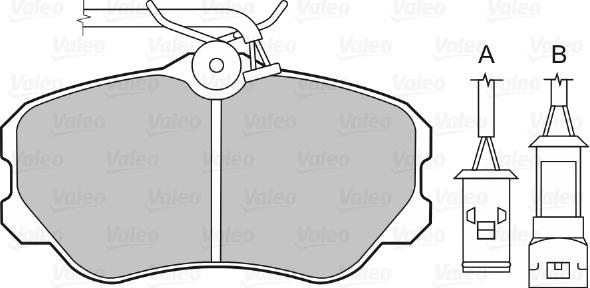 Valeo 598135 - Тормозные колодки, дисковые, комплект autospares.lv