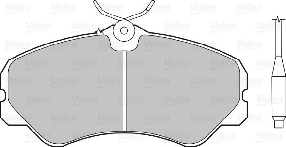 Valeo 598138 - Тормозные колодки, дисковые, комплект autospares.lv