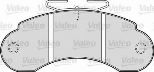Valeo 598137 - Тормозные колодки, дисковые, комплект autospares.lv