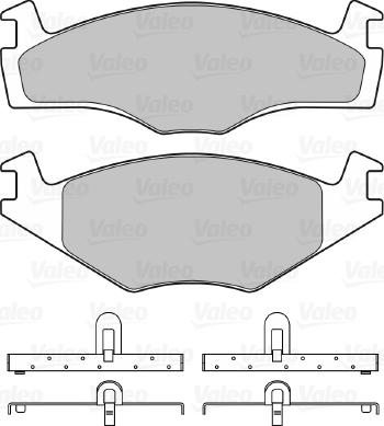 Valeo 670128 - Тормозные колодки, дисковые, комплект autospares.lv