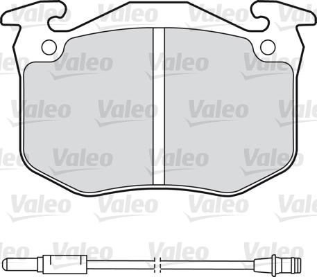 Valeo 598175 - Тормозные колодки, дисковые, комплект autospares.lv