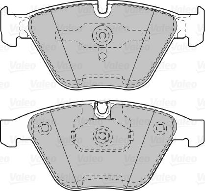 Valeo 598898 - Тормозные колодки, дисковые, комплект autospares.lv