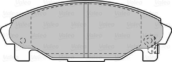 Valeo 598850 - Тормозные колодки, дисковые, комплект autospares.lv