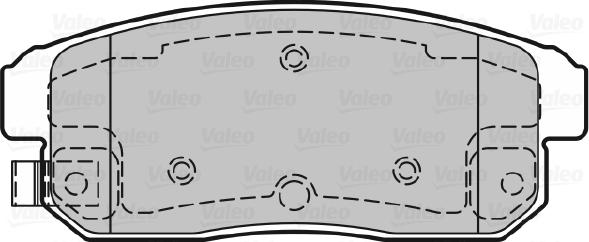 Valeo 598869 - Тормозные колодки, дисковые, комплект autospares.lv