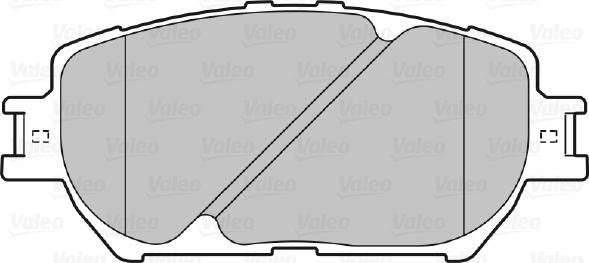 Valeo 670862 - Тормозные колодки, дисковые, комплект autospares.lv