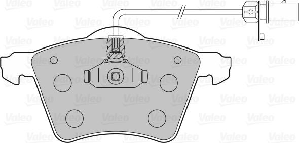 Valeo 598801 - Тормозные колодки, дисковые, комплект autospares.lv