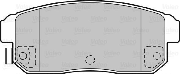 Valeo 598831 - Тормозные колодки, дисковые, комплект autospares.lv