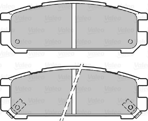 Valeo 598828 - Тормозные колодки, дисковые, комплект autospares.lv