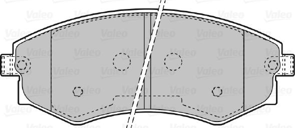 Valeo 598870 - Тормозные колодки, дисковые, комплект autospares.lv