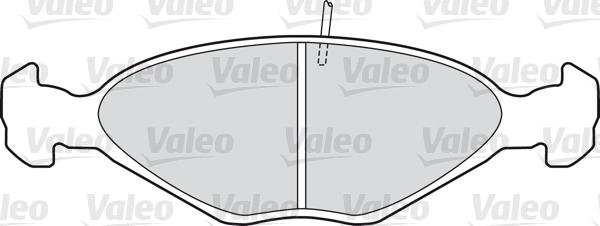 Valeo 598390 - Тормозные колодки, дисковые, комплект autospares.lv