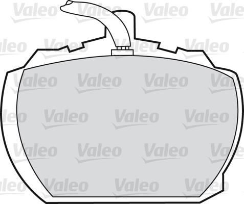 Valeo 598391 - Тормозные колодки, дисковые, комплект autospares.lv