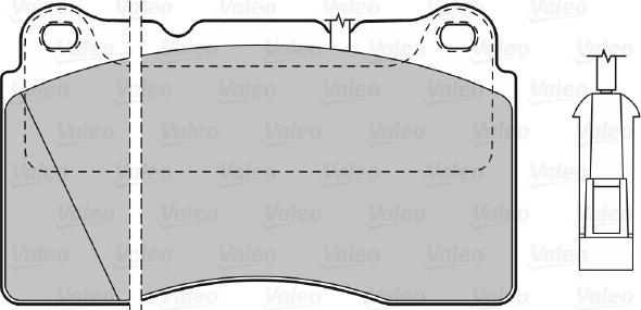 Valeo 598309 - Тормозные колодки, дисковые, комплект autospares.lv