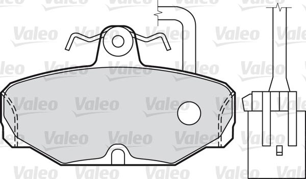 Valeo 598312 - Тормозные колодки, дисковые, комплект autospares.lv