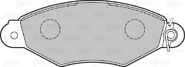 Valeo 598325 - Тормозные колодки, дисковые, комплект autospares.lv