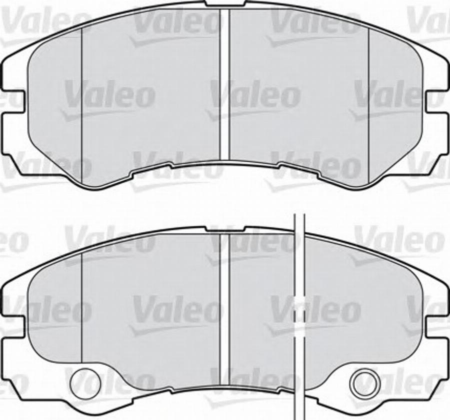 Valeo 598323 - Тормозные колодки, дисковые, комплект autospares.lv