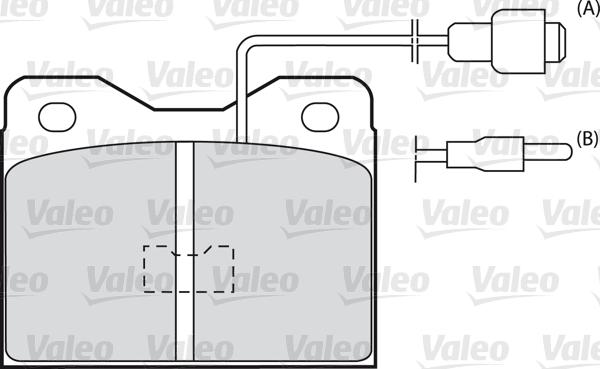 Valeo 598375 - Тормозные колодки, дисковые, комплект autospares.lv