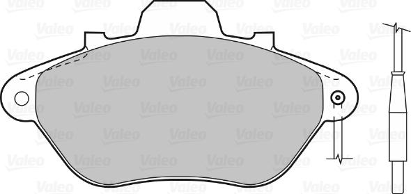 Valeo 598294 - Тормозные колодки, дисковые, комплект autospares.lv