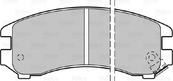 Valeo 598296 - Тормозные колодки, дисковые, комплект autospares.lv