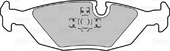 Valeo 598291 - Тормозные колодки, дисковые, комплект autospares.lv