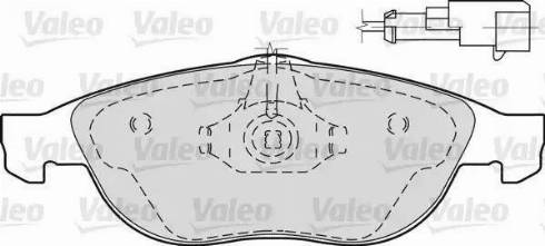 Valeo 598297 - Тормозные колодки, дисковые, комплект autospares.lv