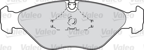 Valeo 598269 - Тормозные колодки, дисковые, комплект autospares.lv
