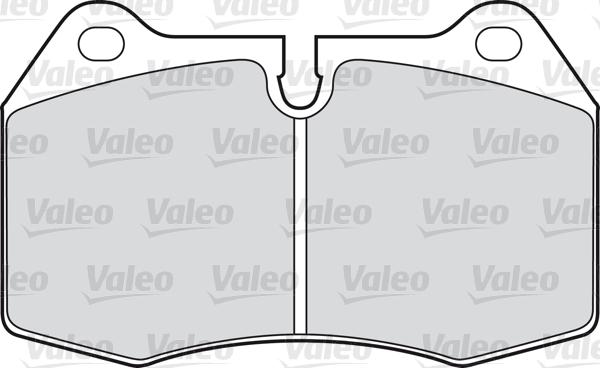 Valeo 598260 - Тормозные колодки, дисковые, комплект autospares.lv