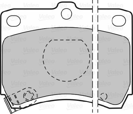 Valeo 598268 - Тормозные колодки, дисковые, комплект autospares.lv