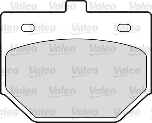 Valeo 598209 - Тормозные колодки, дисковые, комплект autospares.lv