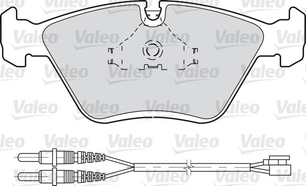 Valeo 598281 - Тормозные колодки, дисковые, комплект autospares.lv