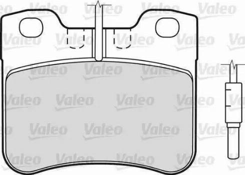 Valeo 598287 - Тормозные колодки, дисковые, комплект autospares.lv