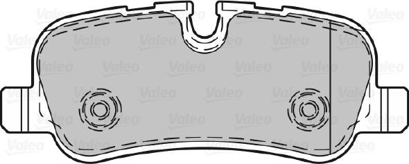 Valeo 598742 - Тормозные колодки, дисковые, комплект autospares.lv