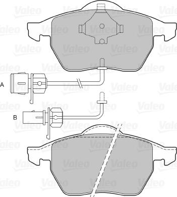 Valeo 670751 - Тормозные колодки, дисковые, комплект autospares.lv