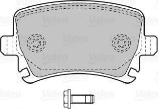 Valeo 598752 - Тормозные колодки, дисковые, комплект autospares.lv